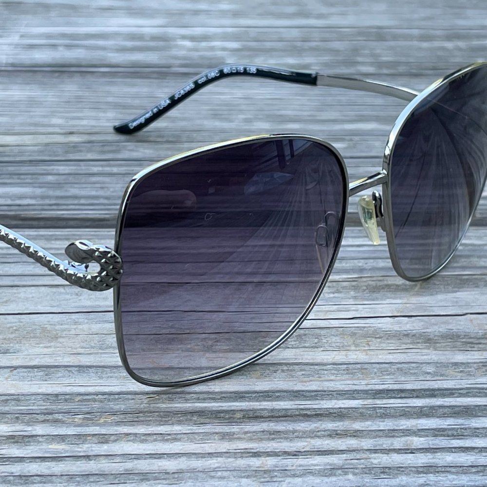 Just Cavalli Women Sunglasses Gunmetal Black Tone - Picture 3 of 13